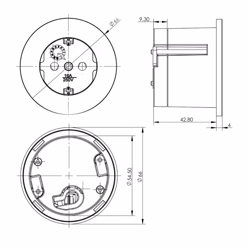 Caressi Caps 1-vägs Rostfri look