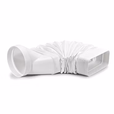 Flexibel rektangulär köksfläktslang 222x89mm med muff 150mm