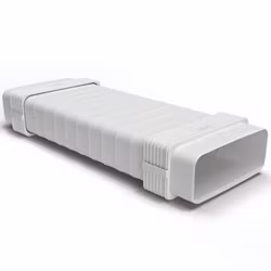 Flexibel rektangulär köksfläktslang med slätända 222x89mm