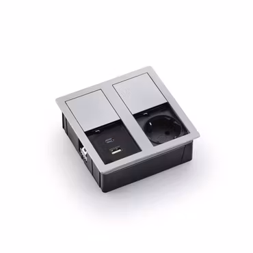 VersaHit Dual, 1-vägs +2x USB-A, Rostfri