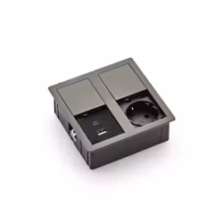 VersaHit Dual, 1-vägs + USB A/C, Gun metall