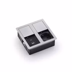 VersaHit Dual, 1-vägs + USB-A/C, Rostfri