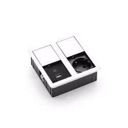 VersaHit Dual, 1-vägs + USB-A/C, Vit