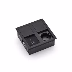 VersaHit Dual, 1-vägs + USB A/C, Svart