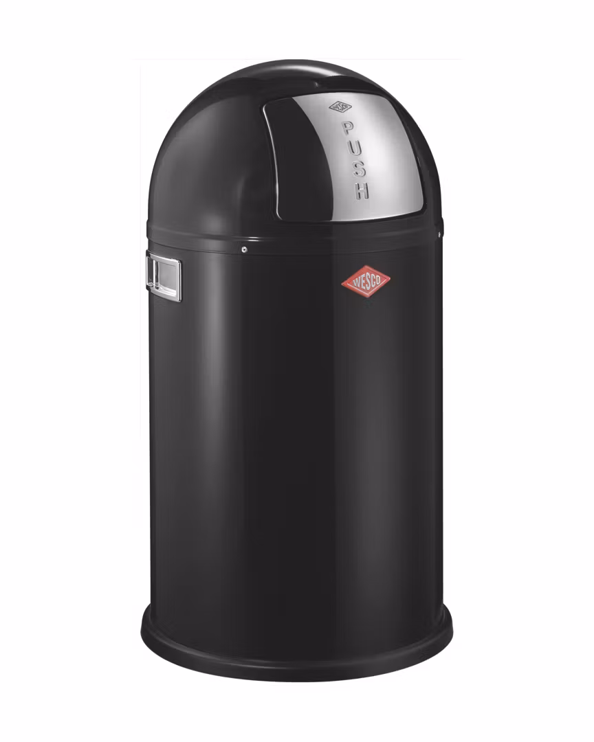 Wesco Pushboy junior papperskorg Svart 22L