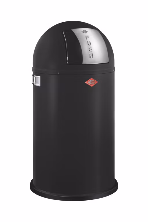 Wesco Pushboy Papperskorg Mattsvart 50L