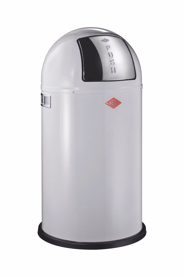 Wesco Pushboy Papperskorg Coolgrå 50L