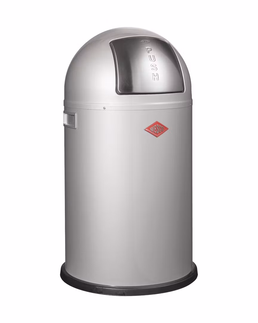 Wesco Pushboy junior papperskorg Silver 22L