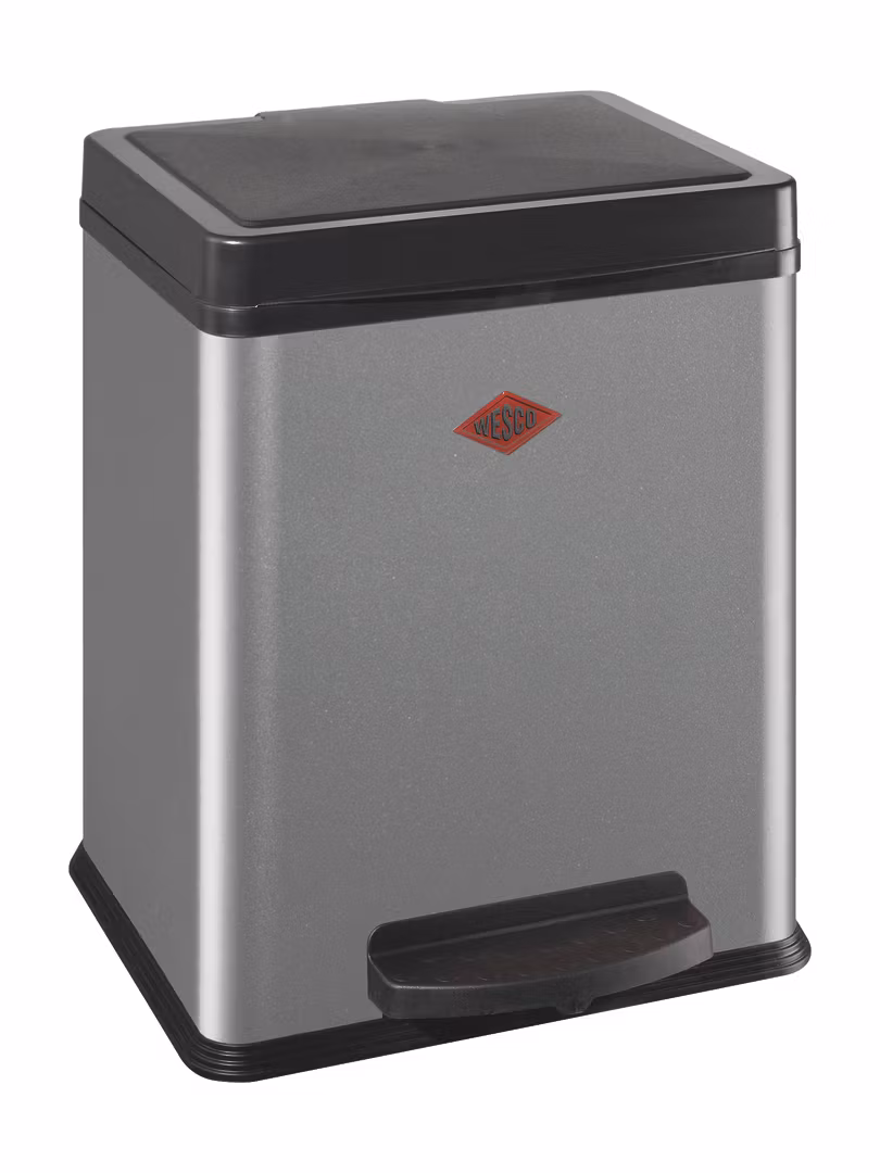 Wesco Big double boy Pedalhink Coolgrå 2x18L)
