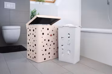 Wesco Tvättkorg Duo 1 i Mattsand (finns i 3 färger!)
