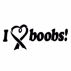 Dekal - I Love Boobs
