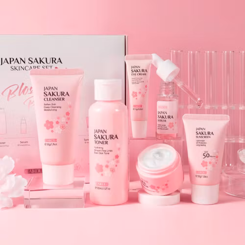 Sakura Glow Hudvårdsset – 6 Delar