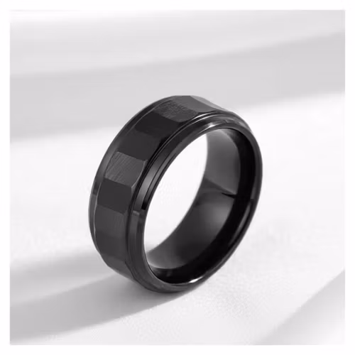 Black Steel Ring – Stilren & Modern Design