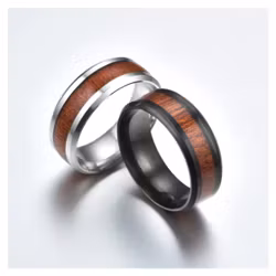 Blackwood Steel Ring – Träinläggning