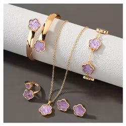 Amethyst Clover Set