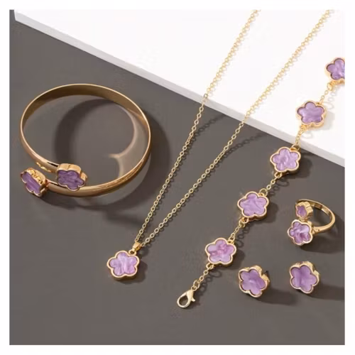 Amethyst Clover Set