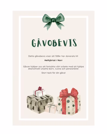 Ge bort ett gåvobevis till julklappsleken