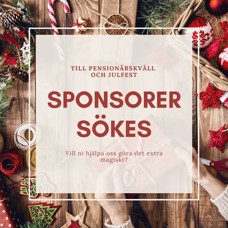 Sponsra julfest/pensionärskväll