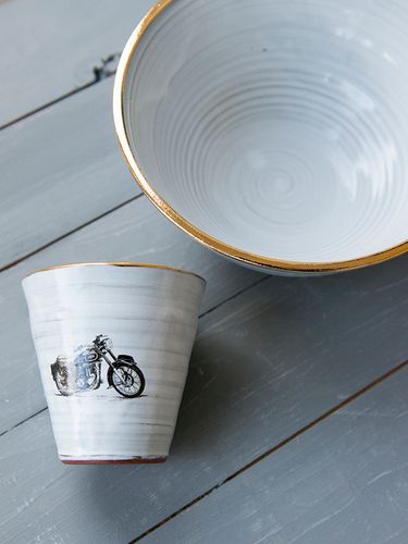 Kaffemugg motorcykel