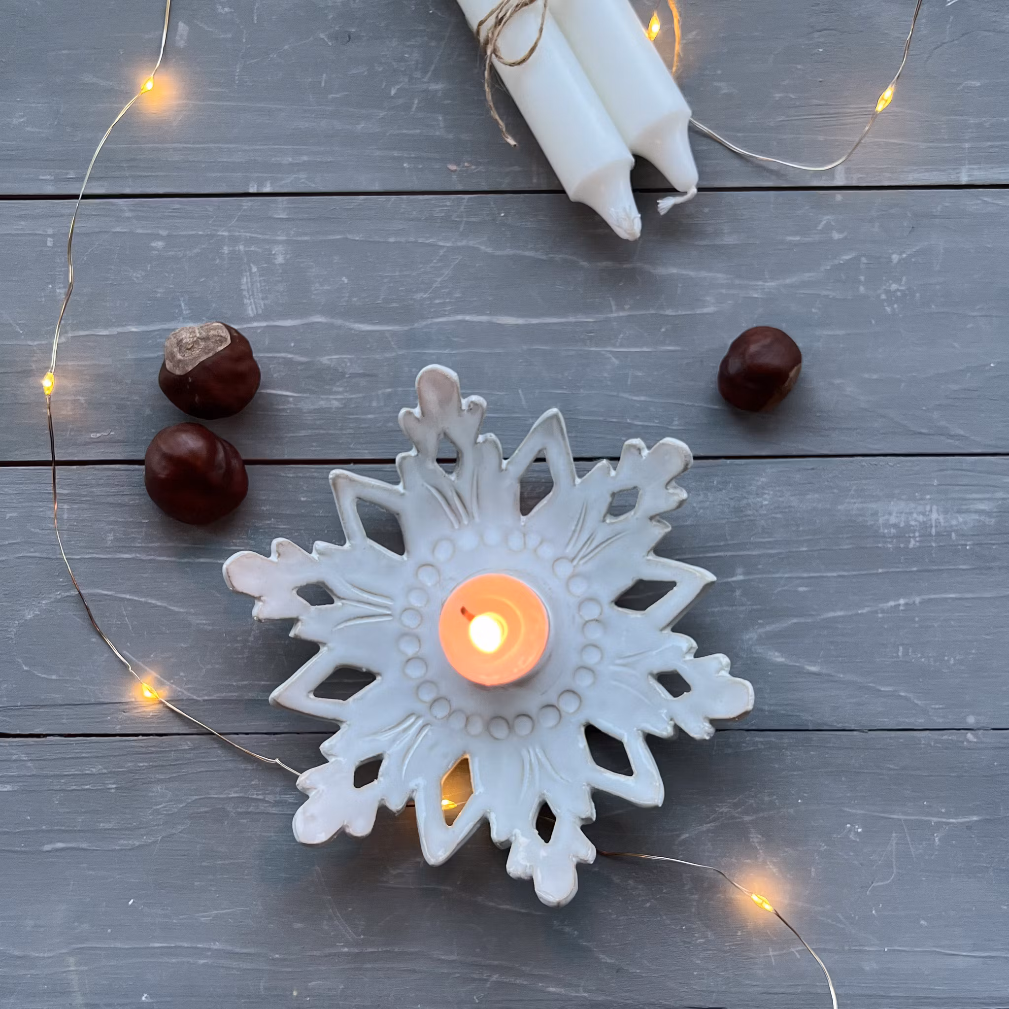 SNÖFLINGA ljusstake (fler färger )
