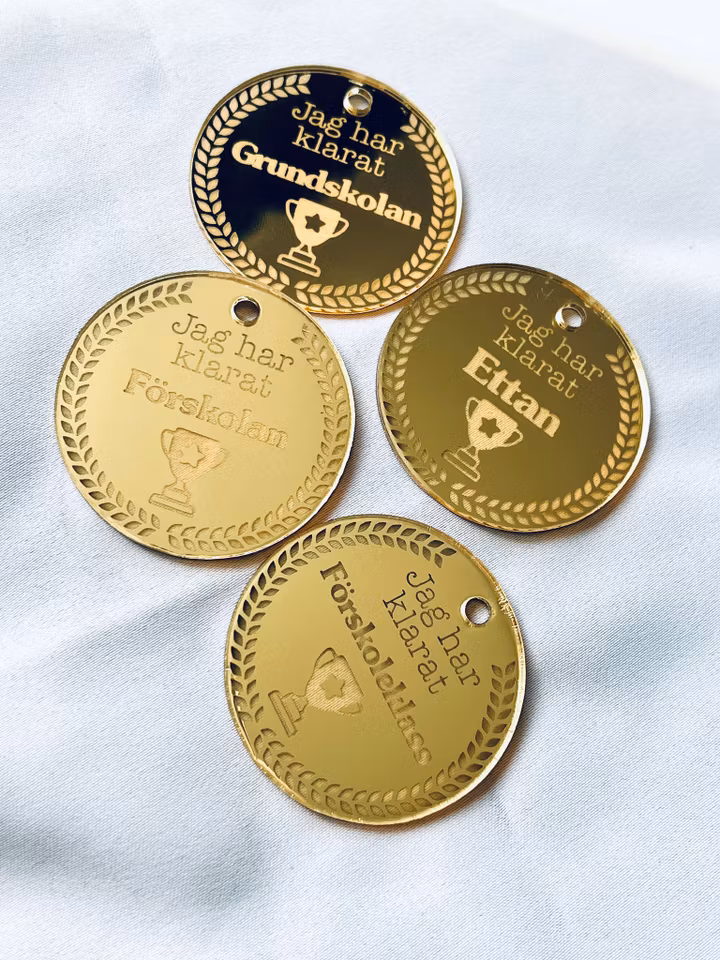 "Jag har klarat"-medalj - Eget val av ord