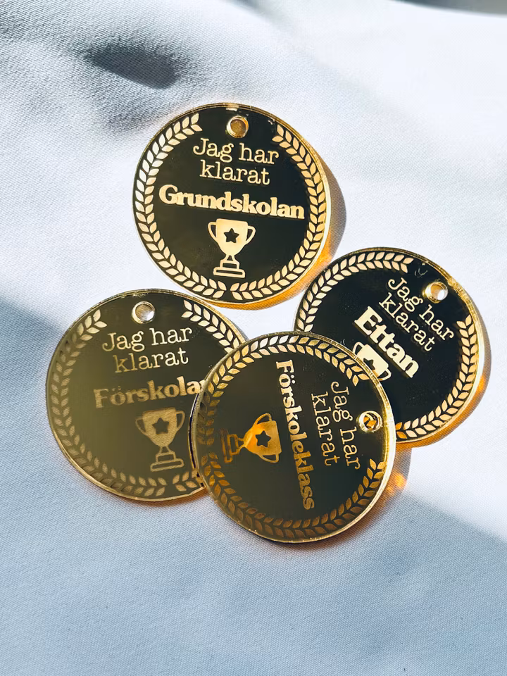 "Jag har klarat"-medalj - Eget val av ord