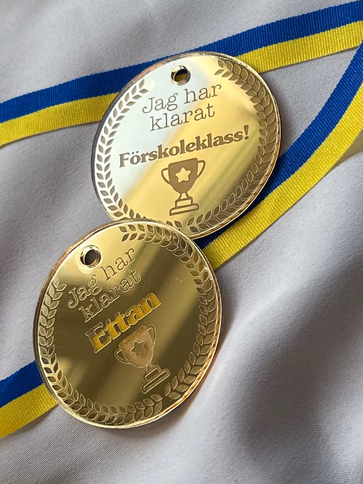 "Jag har klarat"-medalj - Eget val av ord