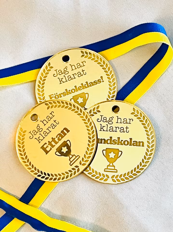 "Jag har klarat"-medalj - Eget val av ord