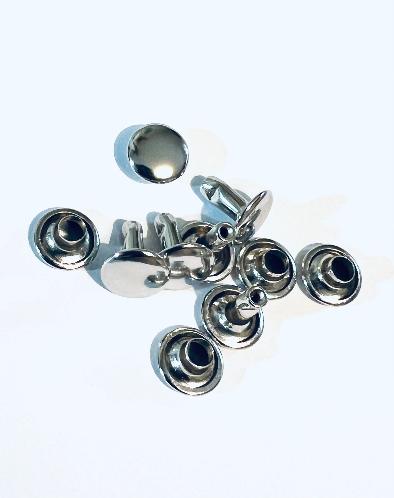 5 stycken Nitar (8mm, silver)