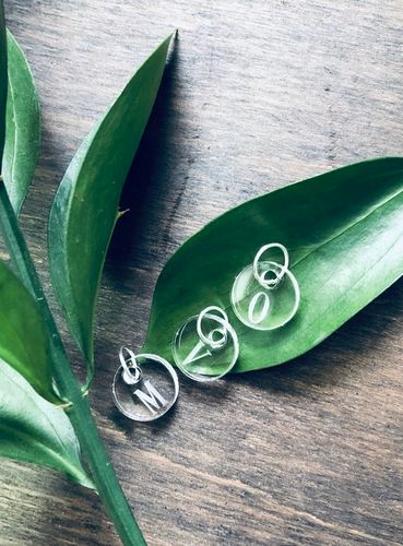 Cirkel med bokstav  - Plexi