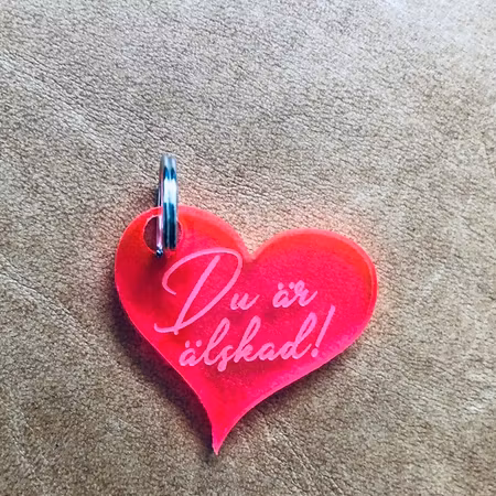 Du är älskad! Neonrosa