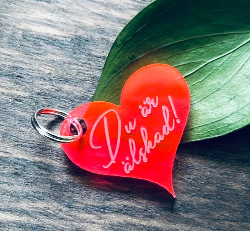 Du är älskad! Neonrosa
