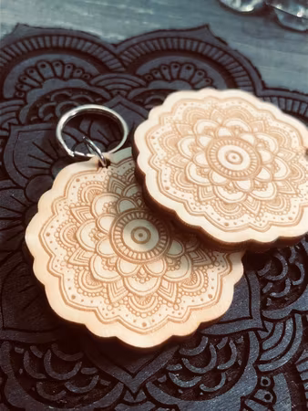Peaceful Mandala - nyckelring