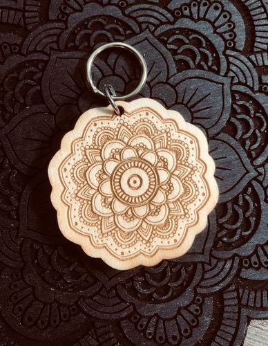Peaceful Mandala - nyckelring
