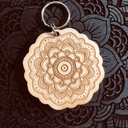 Peaceful Mandala - nyckelring