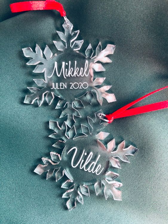 Snöflinga med namn - Plexi