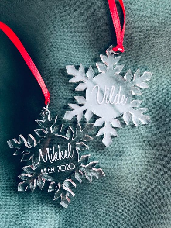Snöflinga med namn - Plexi