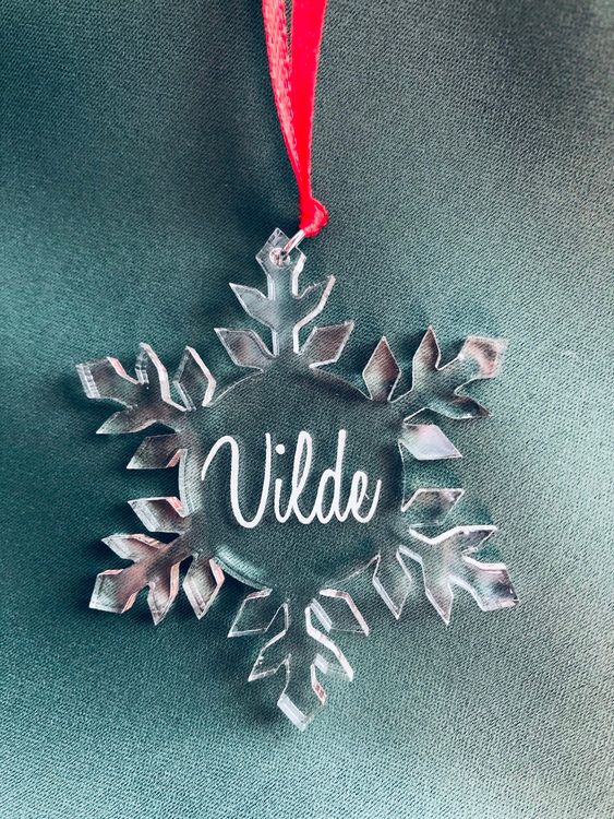 Snöflinga med namn - Plexi
