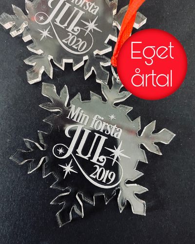 Min första jul - EGET ÅRTAL - Plexiglas