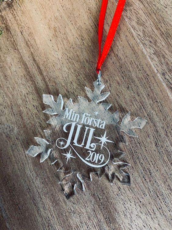 Min första jul - EGET ÅRTAL - Plexiglas