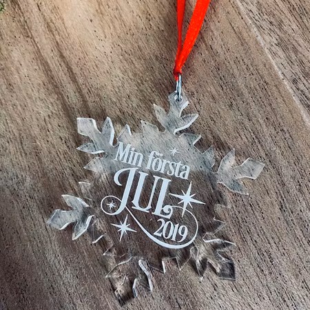 Min första jul - EGET ÅRTAL - Plexiglas