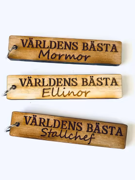 "Världens bästa" eget namn - trä