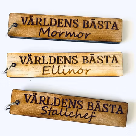 "Världens bästa" eget namn - trä
