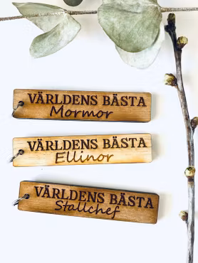 "Världens bästa" eget namn - trä