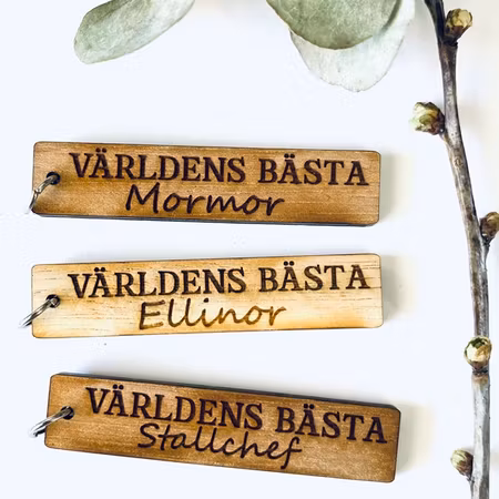 "Världens bästa" eget namn - trä