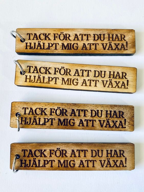 Tack för att du har hjälpt mig att växa - trä