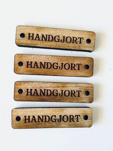 Handgjort - trätag