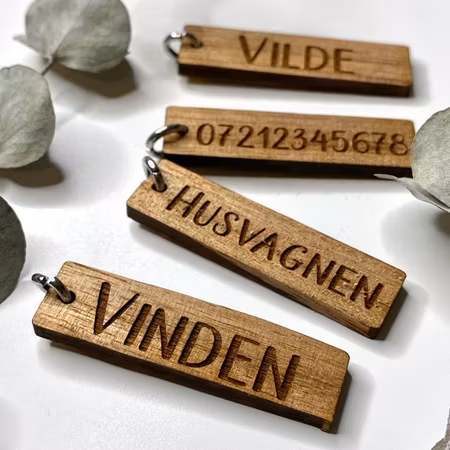 Träberlock med namn