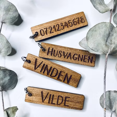 Träberlock med namn