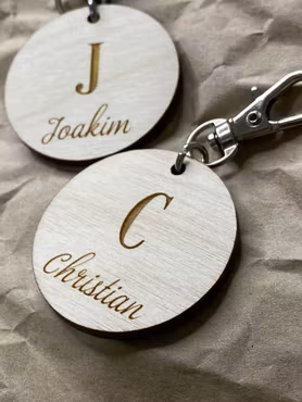 Bokstav + Namn - Nyckelring